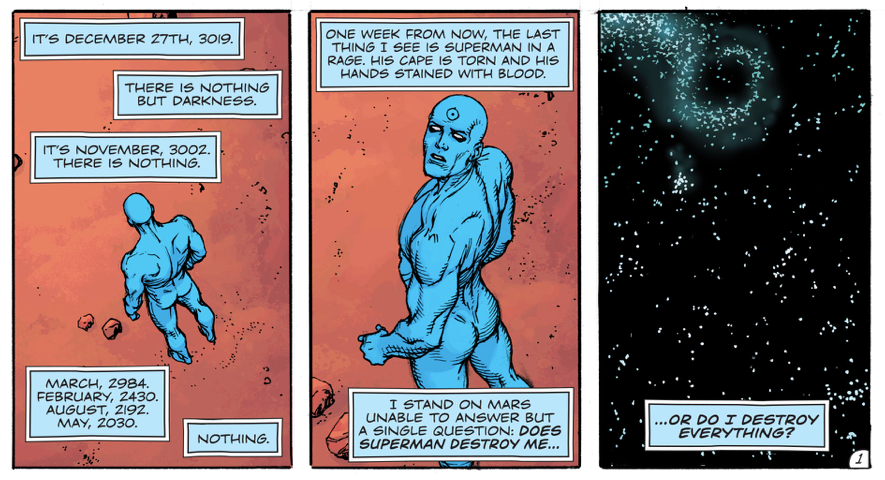 Doctor Manhattan thinking.